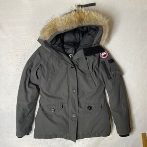 Canada Goose Montebello Parka Graphite Grey Fur Hood Down Jacket Coat 2530L READ